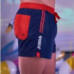 Joma 82P4R100 الأزرق الداكن الأحمر جذوع السباحة الكلاسيكية رجال - Image 5