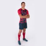 Joma 82P4R1013 أحمر أزرق كحلي قميص بأكمام قصيرة myskin iii رجال - Image 4