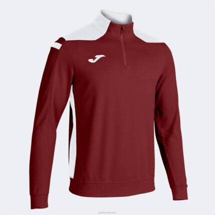 Joma 82P4R1017 بورجوندي أبيض بطولة قميص من النوع الثقيل vi رجال