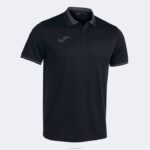 Joma 82P4R1021 أسود رمادي غامق بطولة قميص بولو قصير الاكمام vi رجال