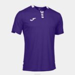 Joma 82P4R1046 أبيض أرجواني قميص بأكمام قصيرة ذهبي رابعا رجال
