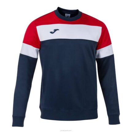 Joma 82P4R1052 الأزرق الداكن الأحمر الأبيض طاقم قميص من النوع الثقيل الرابع رجال