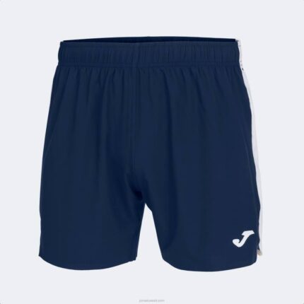Joma 82P4R1079 الأزرق الداكن الأبيض شورت النخبة السابع رجال
