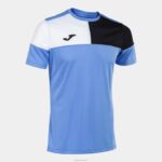 Joma 82P4R1091 أزرق أسود أبيض قميص طاقم قصير الأكمام v رجال