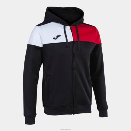 Joma 82P4R1102 أسود أحمر أبيض طاقم سترة مقنعين v رجال