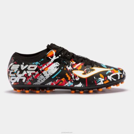 Joma 82P4R1117 أسود أبيض أحمر حذاء كرة القدم تطور 23 عشب صناعي