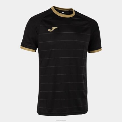Joma 82P4R1135 أسود قميص ذهبي كم قصير v رجال