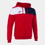 Joma 82P4R1145 أحمر أزرق كحلي أبيض طاقم سترة مقنعين v رجال