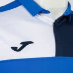 Joma 82P4R1151 الأزرق الملكي الأزرق الداكن الأبيض قميص بولو بأكمام قصيرة طاقم v رجال - Image 3