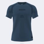 Joma 82P4R1168 الأزرق الداكن قميص قصير الأكمام صالة رياضية داخلية رجال