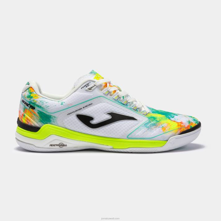 joma_82p4r1201_d8a3d8a8d98ad8b6_d8add8b0d8a7d8a1_d983d8b1d8a9_d8a7d984d8b5d8a7d984d8a7d8aa_invicto_22_d8afd8a7d8aed984d98a.jpg Joma 82P4R1201 أبيض حذاء كرة الصالات Invicto 22 داخلي - Image 1