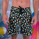 Joma 82P4R1211 أسود حزب جذوع السباحة رجال - Image 5