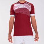 Joma 82P4R1215 بورجوندي أبيض قميص بأكمام قصيرة سوبر نوفا الثاني رجال - Image 2