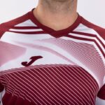 Joma 82P4R1215 بورجوندي أبيض قميص بأكمام قصيرة سوبر نوفا الثاني رجال - Image 4