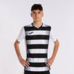 Joma 82P4R1251 أبيض أسود قميص بكم قصير europa v رجال - Image 2
