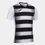Joma 82P4R1251 أبيض أسود قميص بكم قصير europa v رجال