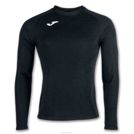 Joma 82P4R1276 أسود كم طويل قميص براما رجال