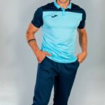 Joma 82P4R1283 السماء الزرقاء الأزرق الداكن قميص بولو بأكمام قصيرة هواية II رجال - Image 4