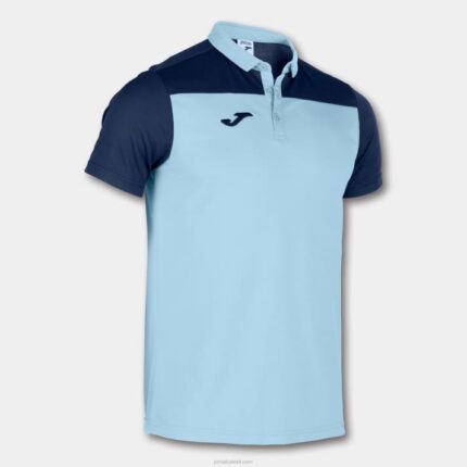 Joma 82P4R1283 السماء الزرقاء الأزرق الداكن قميص بولو بأكمام قصيرة هواية II رجال