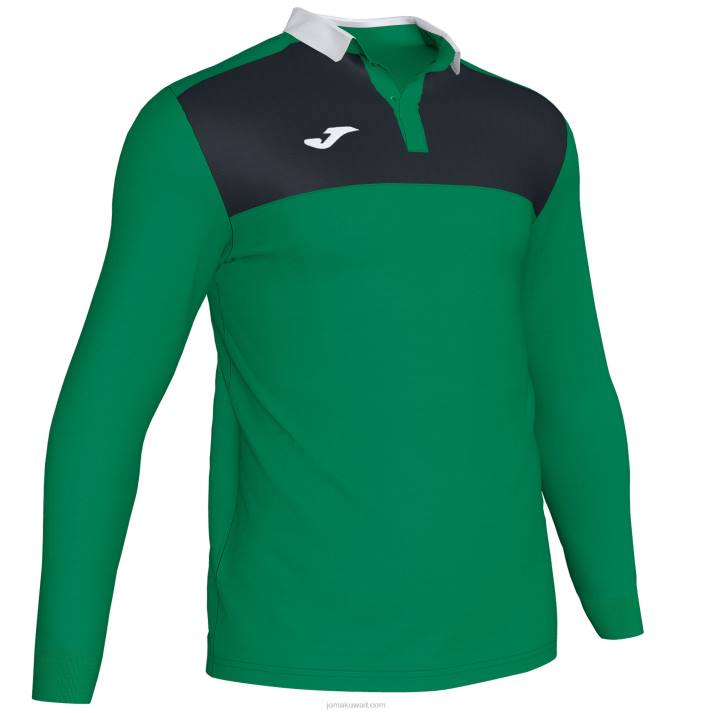 joma_82p4r1284_d8a3d8aed8b6d8b1_d8a3d8b3d988d8af_d982d985d98ad8b5_d8a8d988d984d988_d8b7d988d98ad984_d8a7d984d8a3d983d985d8a7d9.jpg Joma 82P4R1284 أخضر أسود قميص بولو طويل الأكمام الفائز الثاني رجال - Image 1