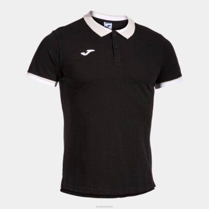 Joma 82P4R1337 أسود قميص بولو بأكمام قصيرة مريحة II رجال