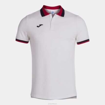 Joma 82P4R1338 أبيض قميص بولو بأكمام قصيرة مريحة II رجال