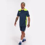 Joma 82P4R1344 الأزرق الداكن أصفر فلوري بطولة قميص قصير الأكمام سادسا رجال - Image 7