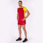 Joma 82P4R1357 احمر اصفر قميص قصير الأكمام سجل الثاني رجال - Image 4