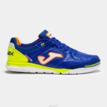 Joma 82P4R136 الأزرق الملكي الأخضر الفلوريسنت حذاء كرة الصالات أعلى فليكس انتعاش 23 داخلي