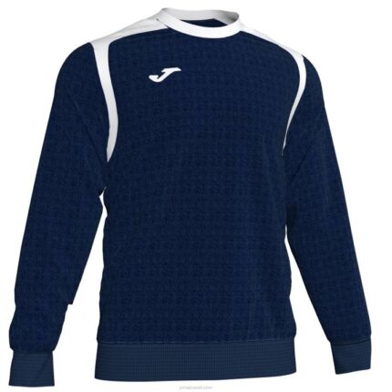 Joma 82P4R1401 الأزرق الداكن الأبيض بطولة قميص من النوع الثقيل v رجال
