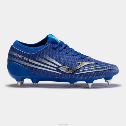 Joma 82P4R1428 الأزرق الملكي حذاء كرة القدم دفع لايت 21 ناعم الارض