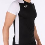 Joma 82P4R1482 أسود أبيض قميص قصير الأكمام سجل الثاني رجال - Image 4