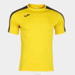 Joma 82P4R151 أصفر أسود أكاديمية قميص بأكمام قصيرة iii رجال