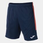 Joma 82P4R1548 الأزرق الداكن البرتقالي الفلوريسنت بطولة برمودا السراويل البيئية رجال