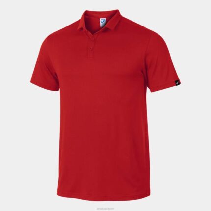 Joma 82P4R1551 أحمر قميص بولو قصير الأكمام سيدني رجال