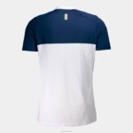 Joma 82P4R157 الأزرق الداكن الأبيض قميص الاتحاد الايطالى للتنس والباديل بأكمام قصيرة - Image 2