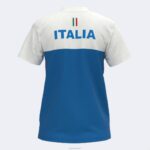 Joma 82P4R1589 أبيض أزرق ملكي قميص بولو قصير الاكمام لاتحاد التنس والباديل الايطالى نحيف - Image 2