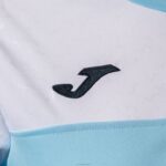 Joma 82P4R1591 السماء الزرقاء البحرية الزرقاء البيضاء قميص طاقم قصير الأكمام v نحيف - Image 3