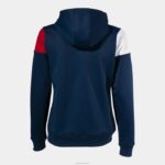 Joma 82P4R1601 الأزرق الداكن الأحمر الأبيض طاقم سترة مقنعين v نحيف - Image 2