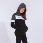 Joma 82P4R1621 أسود أبيض رمادي غامق طاقم سترة مقنعين رابعا نحيف - Image 3