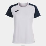 Joma 82P4R1629 أبيض كحلي قميص بأكمام قصيرة أكاديمية رابعا نحيف