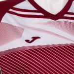 Joma 82P4R1677 بورجوندي أبيض قميص بأكمام قصيرة سوبر نوفا الثاني نحيف - Image 3