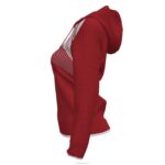 Joma 82P4R1680 احمر ابيض سوبر نوفا II سترة مقنعين نحيف - Image 3