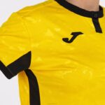 Joma 82P4R1682 أصفر أسود قميص قصير الأكمام toletum الثاني نحيف - Image 6