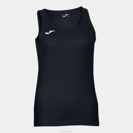 Joma 82P4R1686 أسود بلا أكمام تي شيرت ديانا نحيف