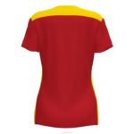 Joma 82P4R1709 احمر اصفر بطولة قميص قصير الأكمام سادسا نحيف - Image 3