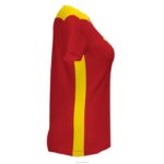Joma 82P4R1709 احمر اصفر بطولة قميص قصير الأكمام سادسا نحيف - Image 4