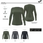 Joma 82P4R1729 الرمادي الداكن مستكشف قميص طويل الأكمام نحيف - Image 5