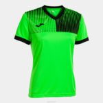 Joma 82P4R1745 نيون أخضر أسود قميص بأكمام قصيرة مستعر أعظم صديق للبيئة نحيف