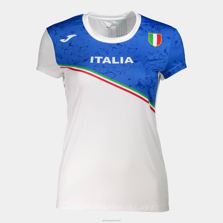 Joma 82P4R1757 أزرق ملكي أبيض قميص كم قصير fidal 23/24 نحيف - Image 1